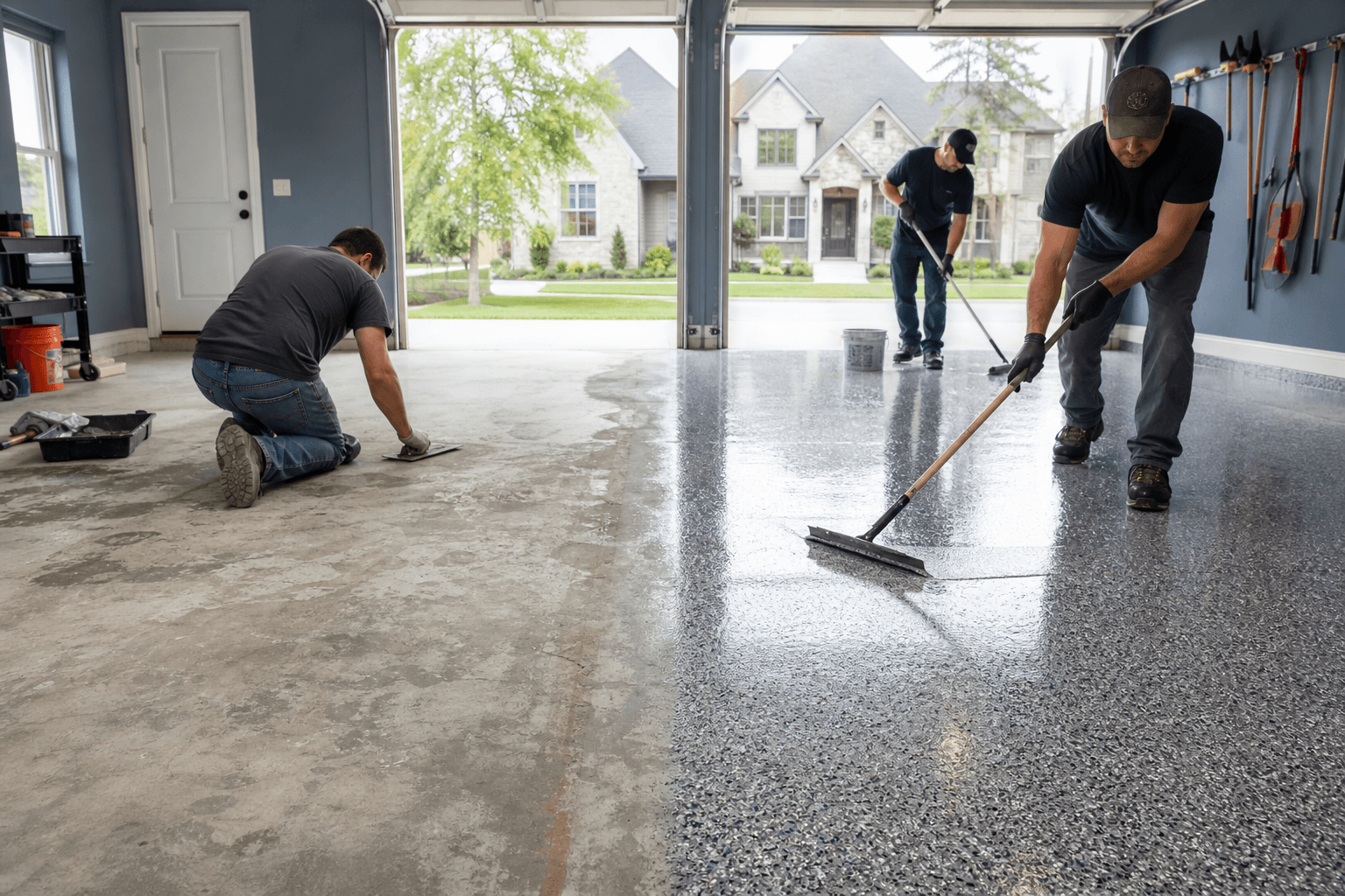 Polyurea vs. Epoxy: What Michigan Garage Floors Actually Need