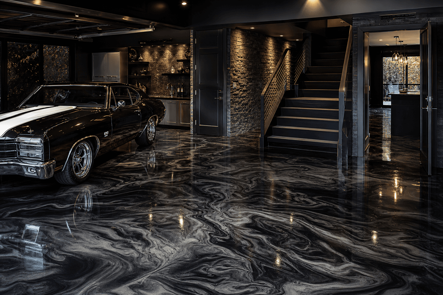 Metallic Epoxy Garage Floors in West Bloomfield: Where They Shine